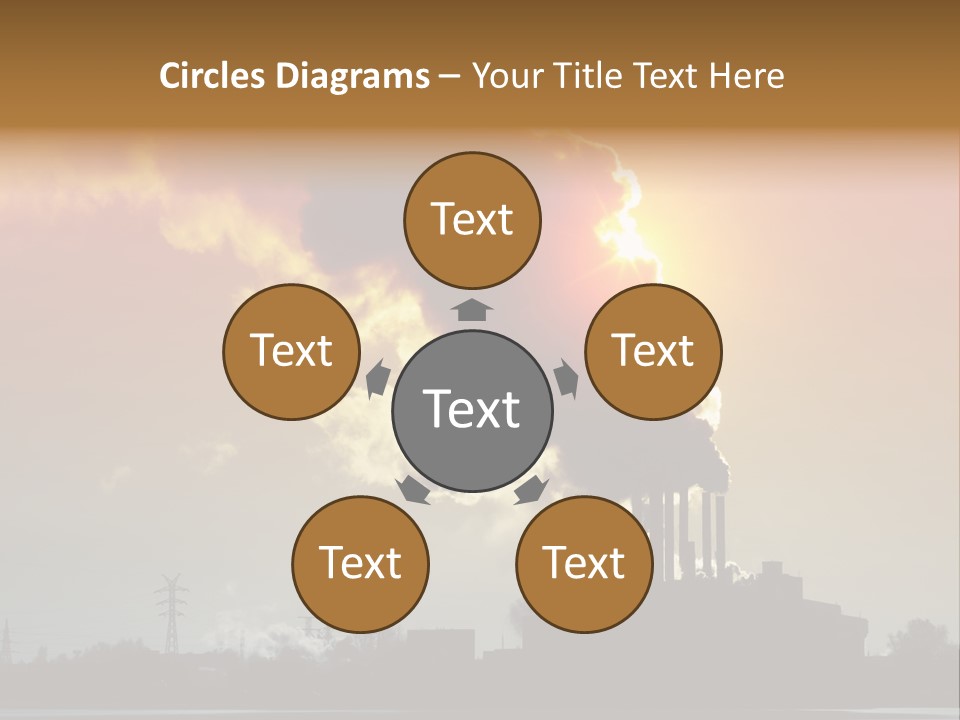 Sun Pipe Red PowerPoint Template