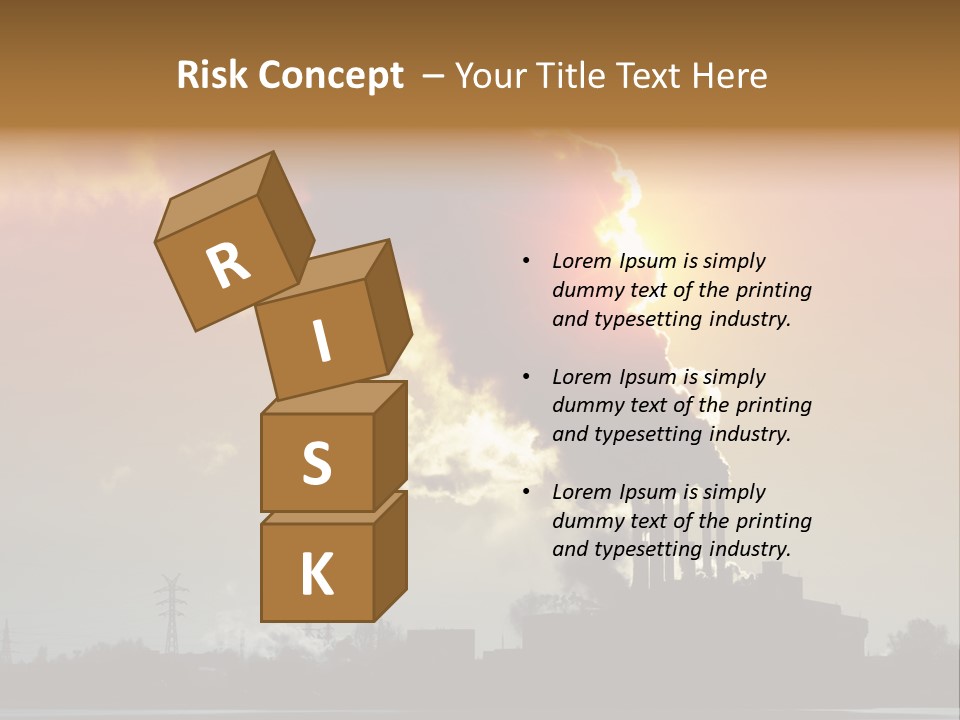 Sun Pipe Red PowerPoint Template