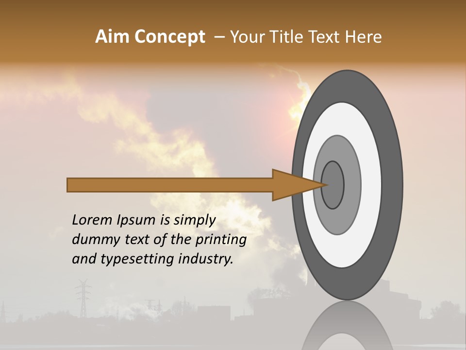 Sun Pipe Red PowerPoint Template