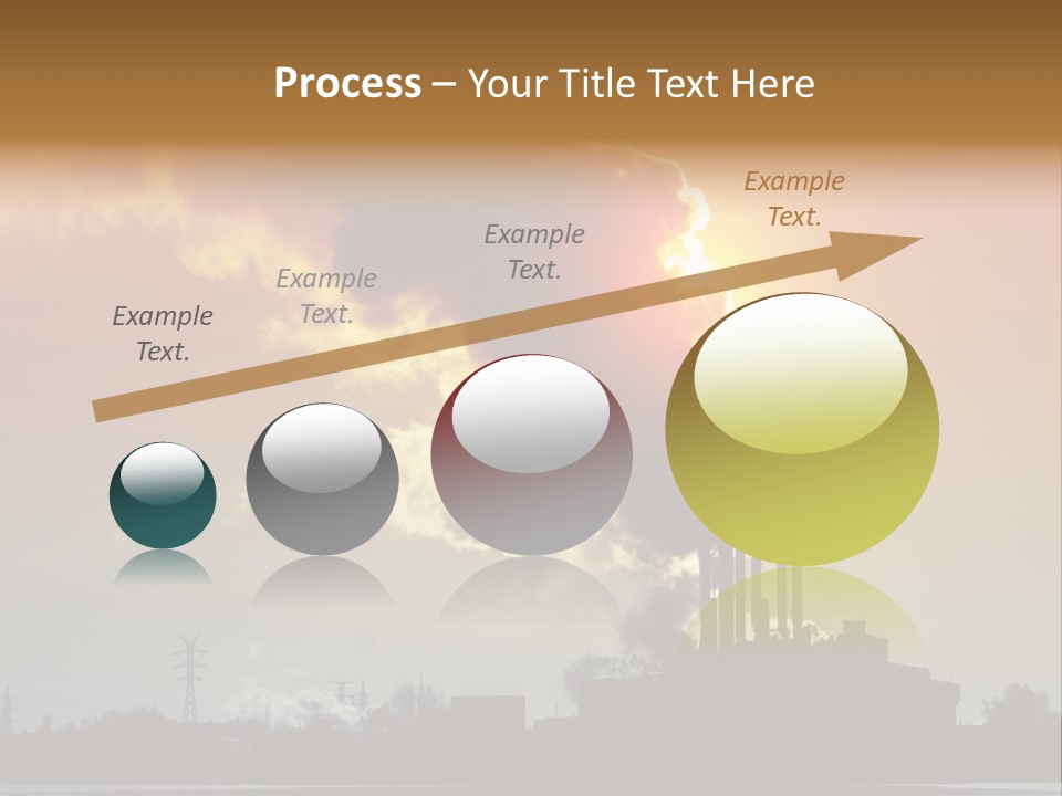 Sun Pipe Red PowerPoint Template