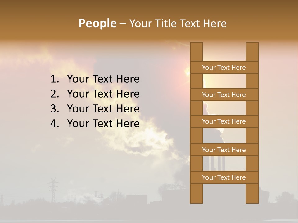 Sun Pipe Red PowerPoint Template