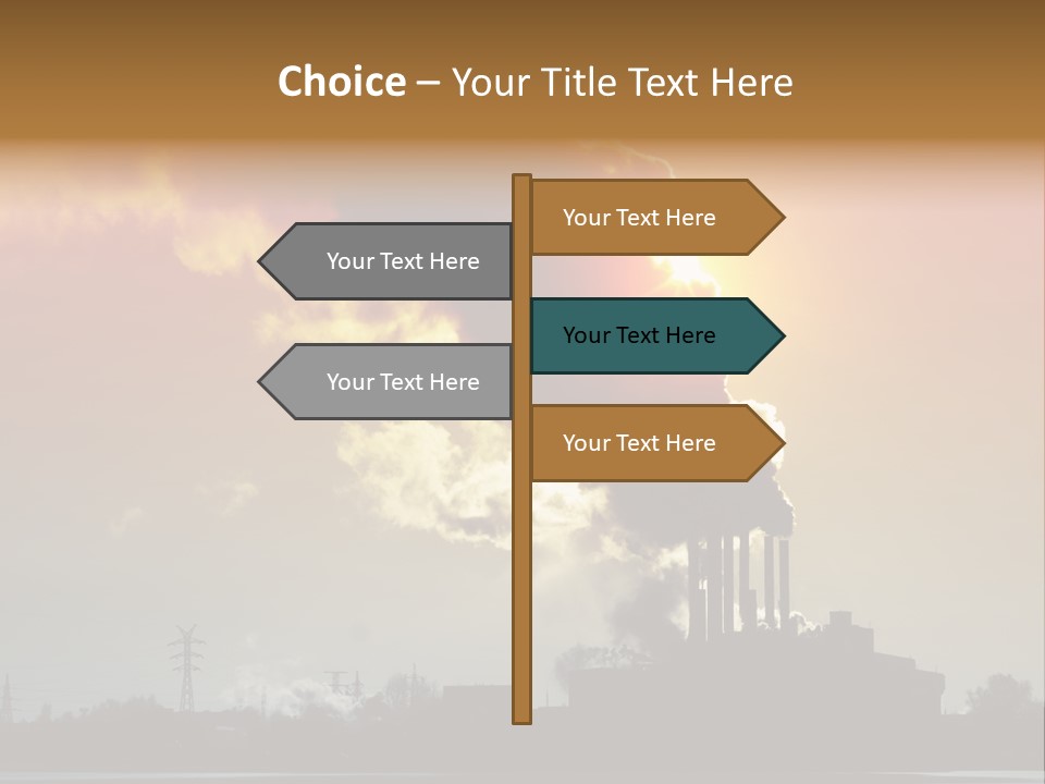 Sun Pipe Red PowerPoint Template