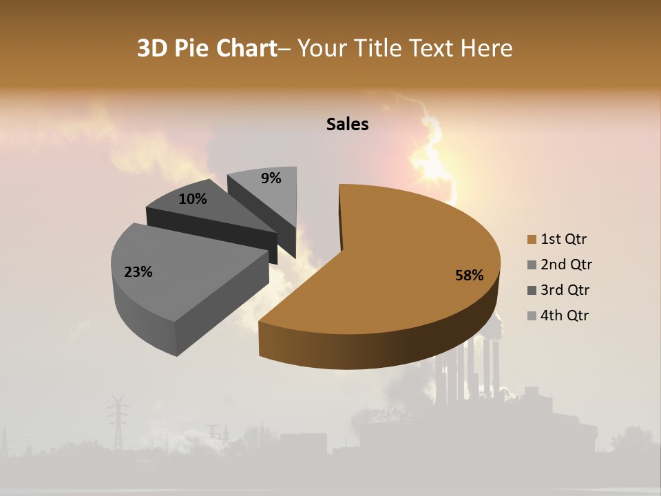 Sun Pipe Red PowerPoint Template