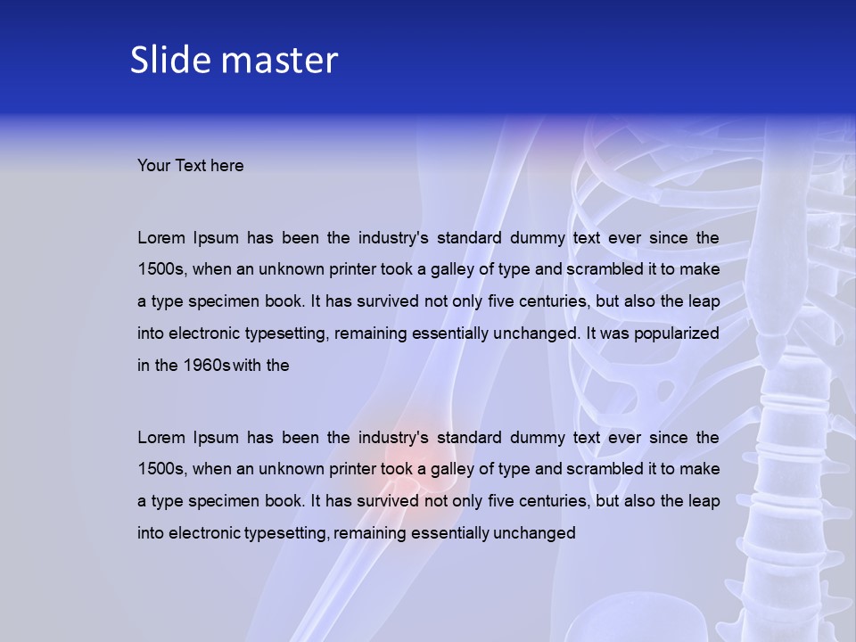 Carcass Health Elbow PowerPoint Template