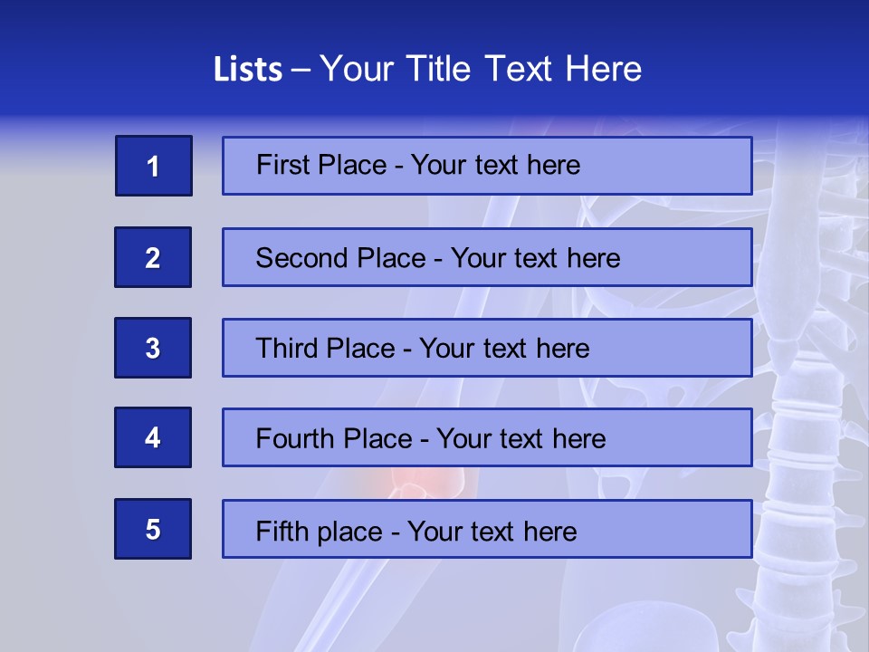 Carcass Health Elbow PowerPoint Template
