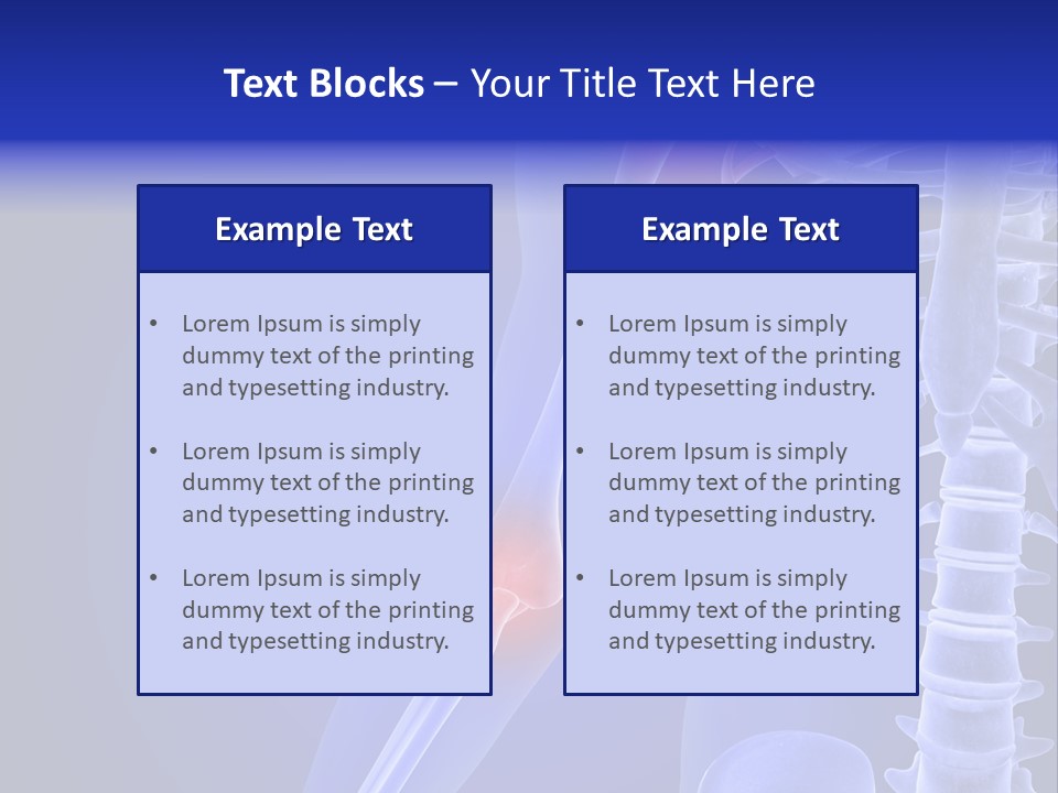 Carcass Health Elbow PowerPoint Template