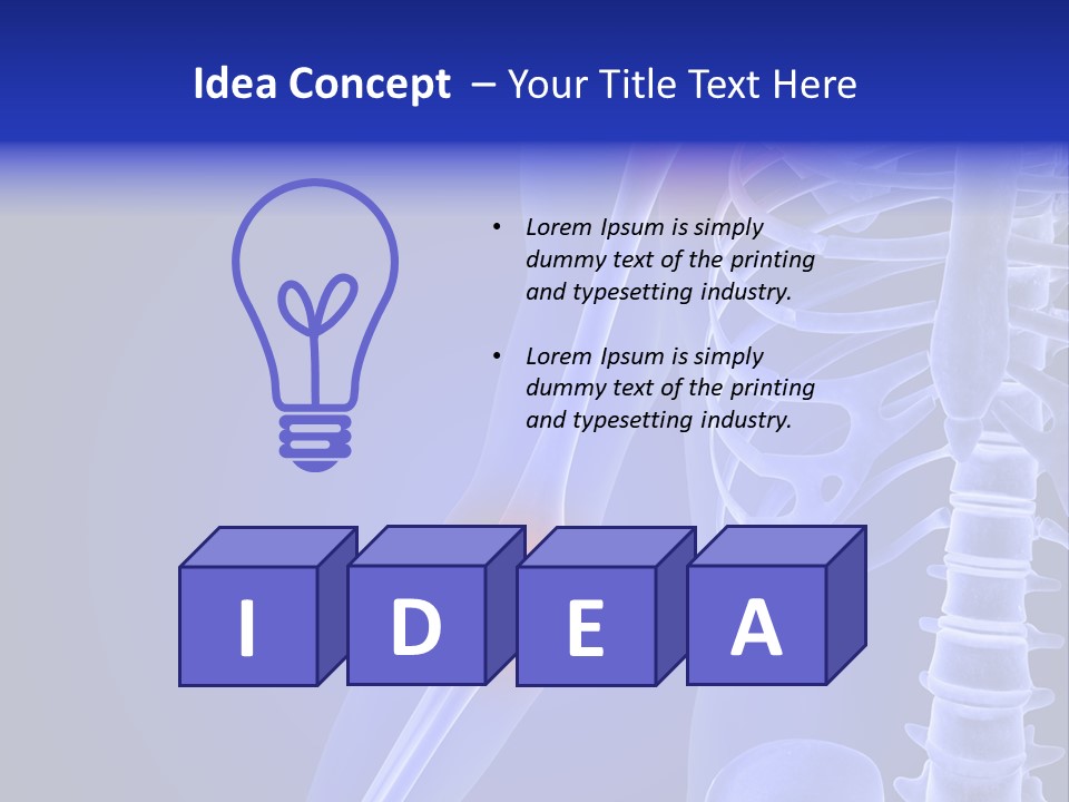 Carcass Health Elbow PowerPoint Template