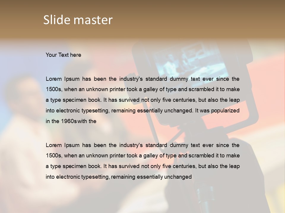 Screen Communication Talk PowerPoint Template