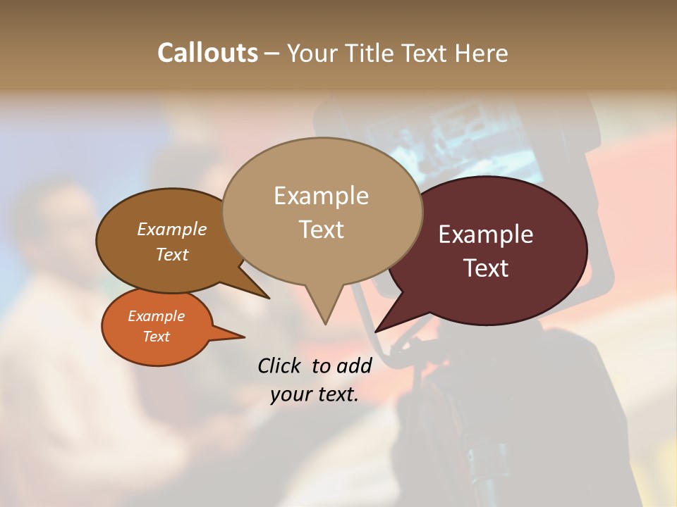 Screen Communication Talk PowerPoint Template