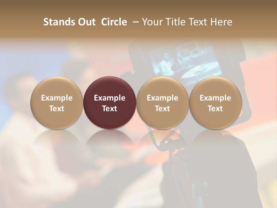 Screen Communication Talk PowerPoint Template