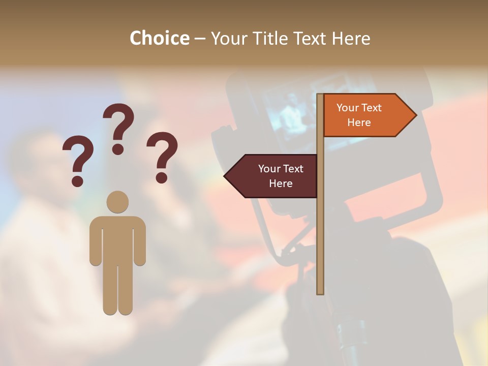 Screen Communication Talk PowerPoint Template