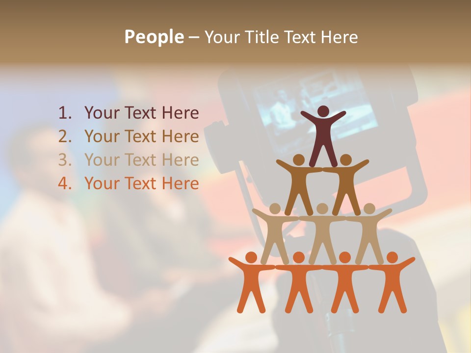 Screen Communication Talk PowerPoint Template