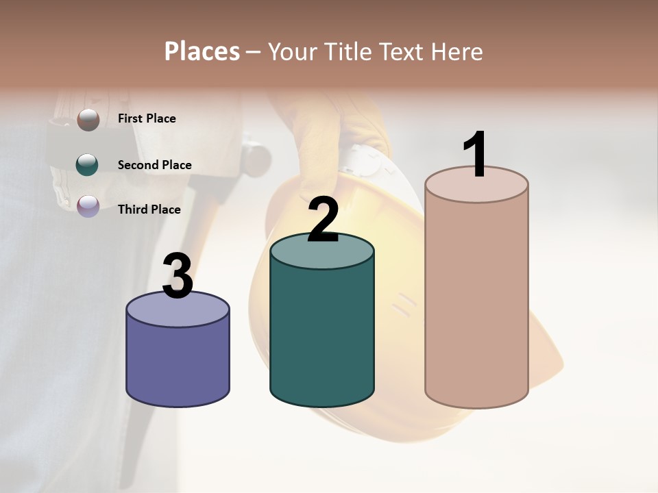 Human Yellow Contractor PowerPoint Template