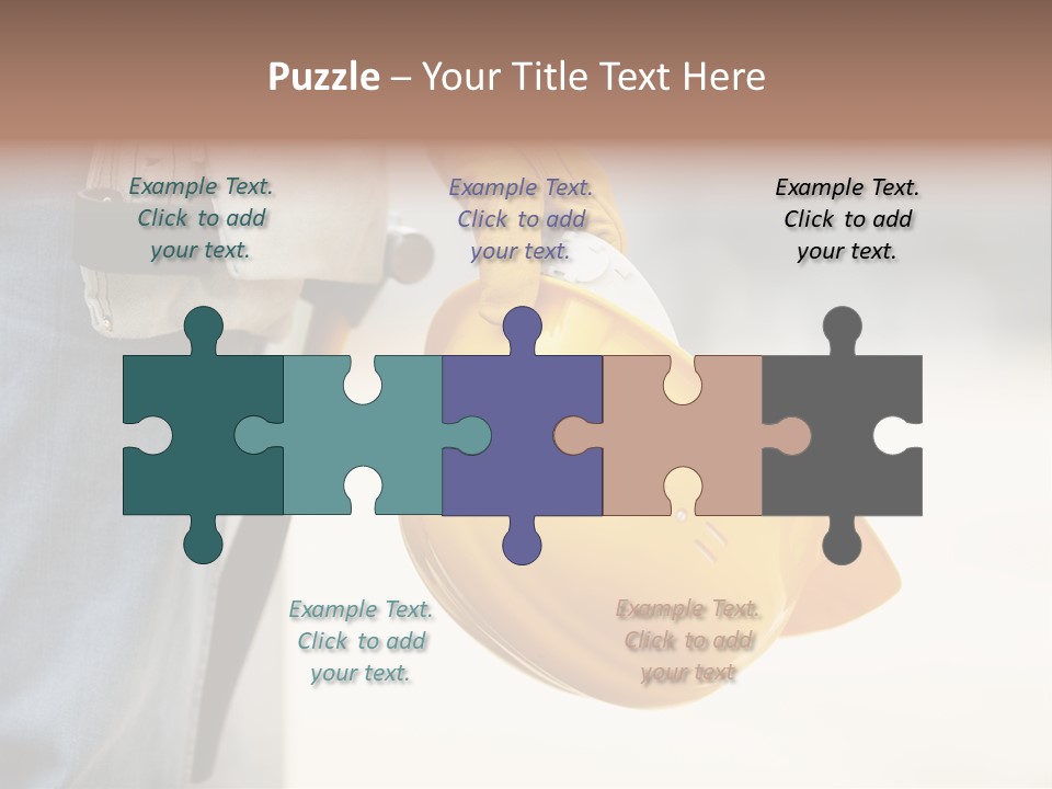 Human Yellow Contractor PowerPoint Template