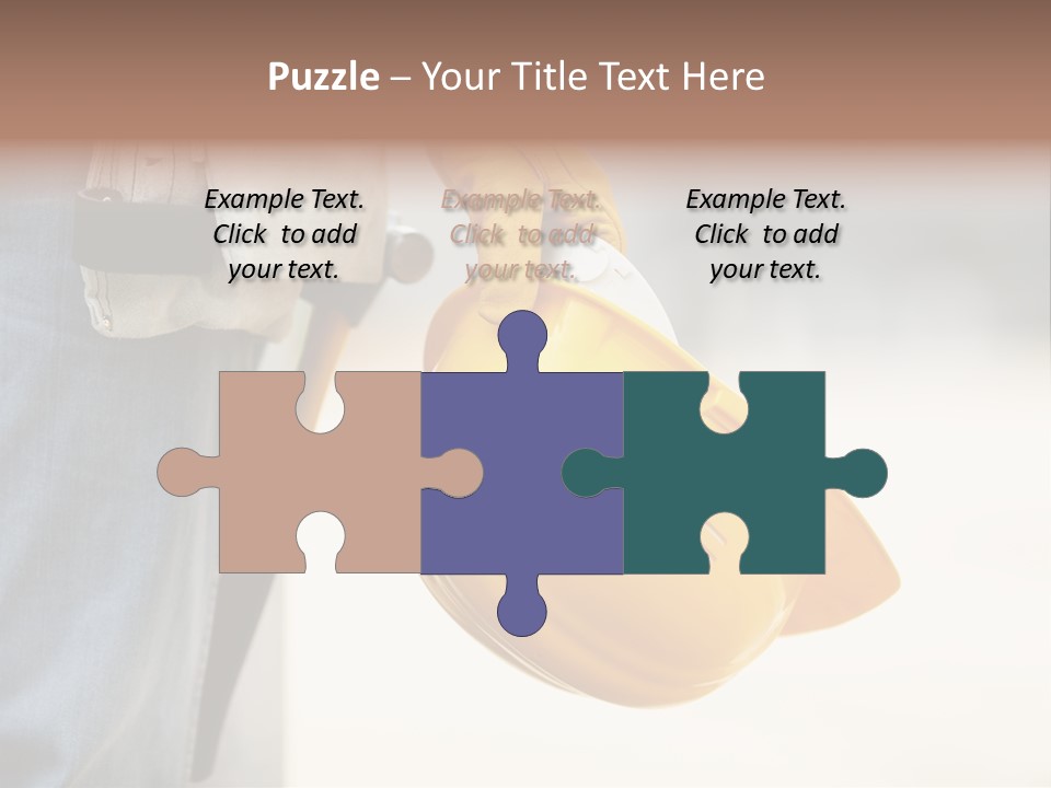 Human Yellow Contractor PowerPoint Template