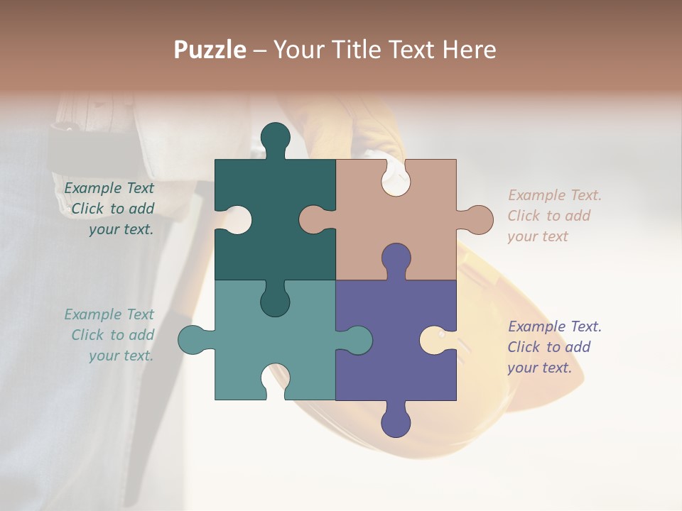 Human Yellow Contractor PowerPoint Template