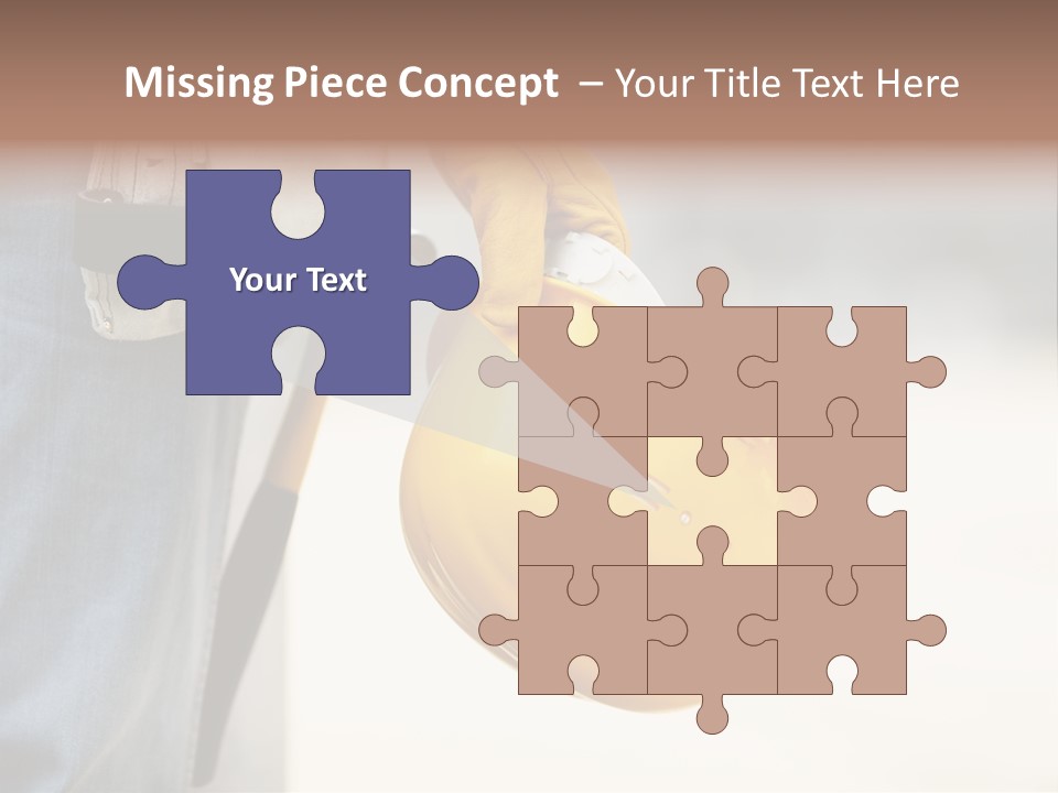 Human Yellow Contractor PowerPoint Template