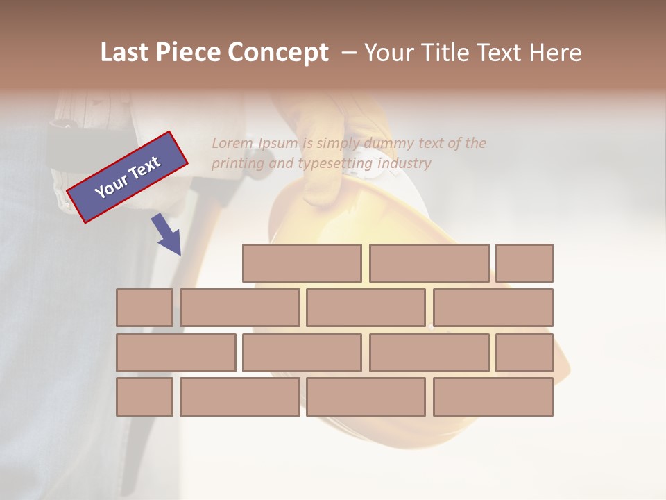 Human Yellow Contractor PowerPoint Template