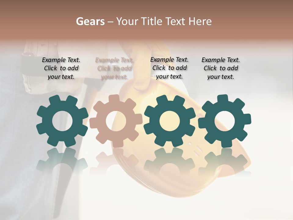 Human Yellow Contractor PowerPoint Template