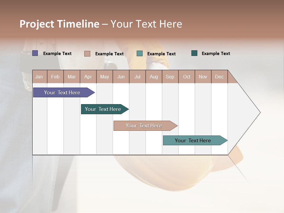 Human Yellow Contractor PowerPoint Template