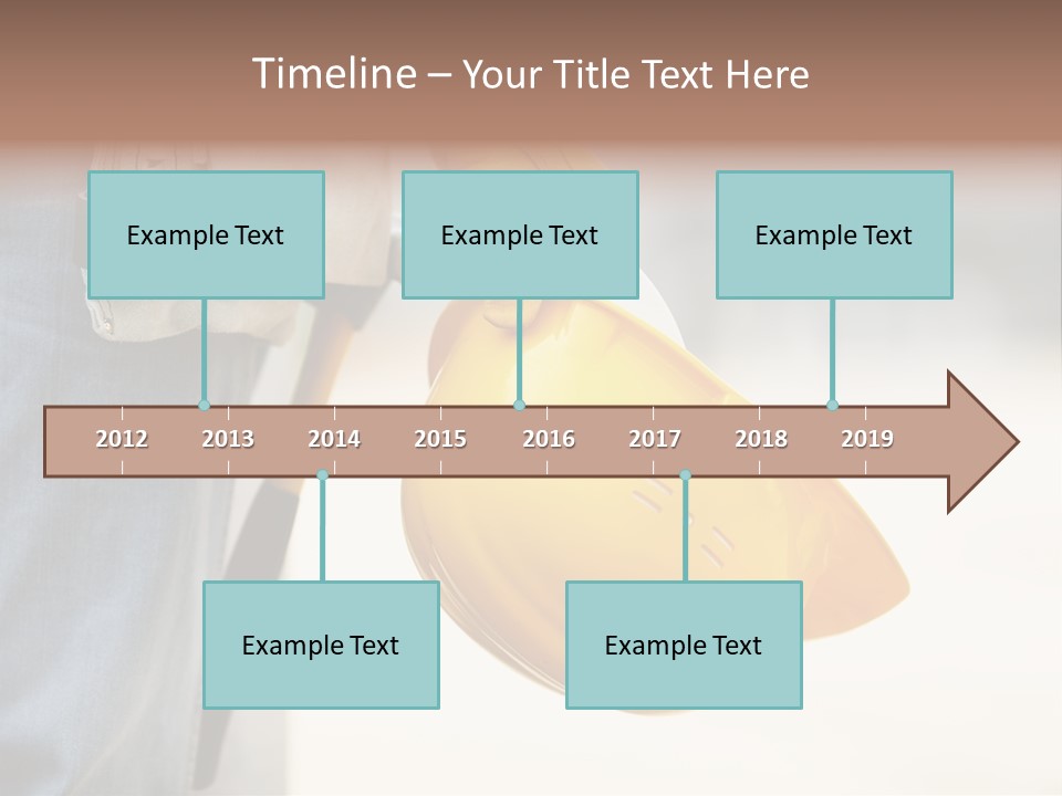 Human Yellow Contractor PowerPoint Template