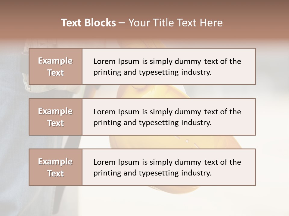 Human Yellow Contractor PowerPoint Template