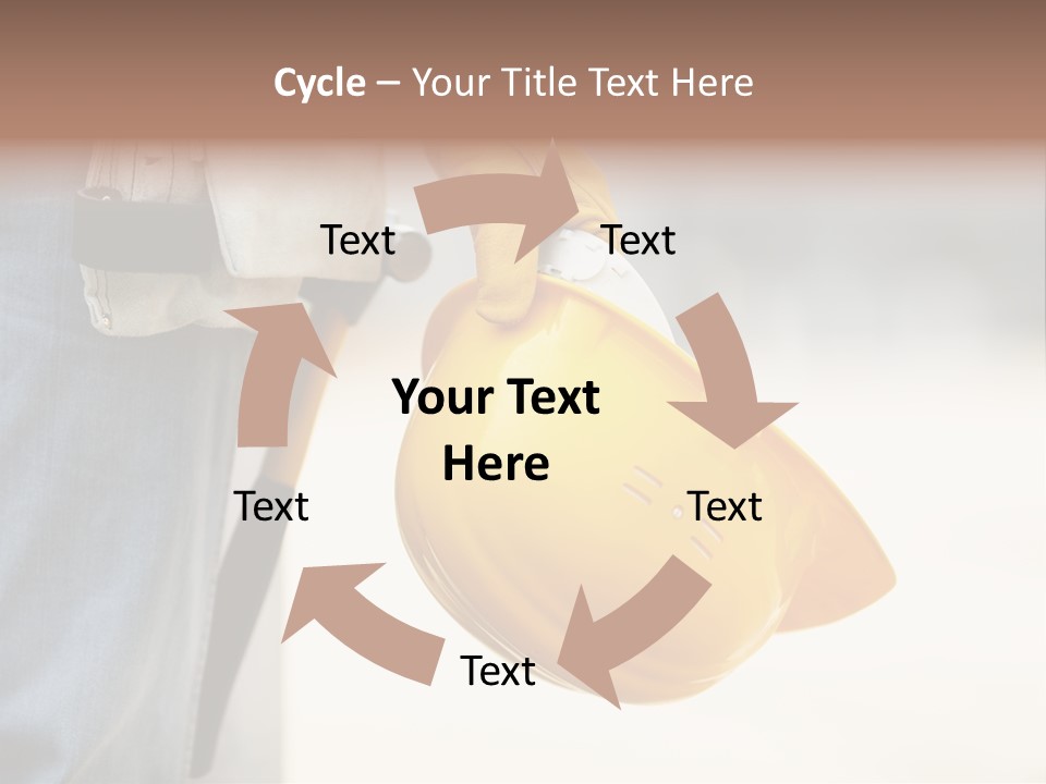 Human Yellow Contractor PowerPoint Template