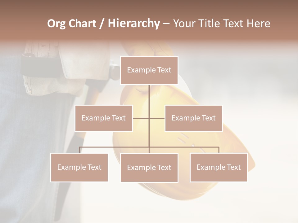 Human Yellow Contractor PowerPoint Template