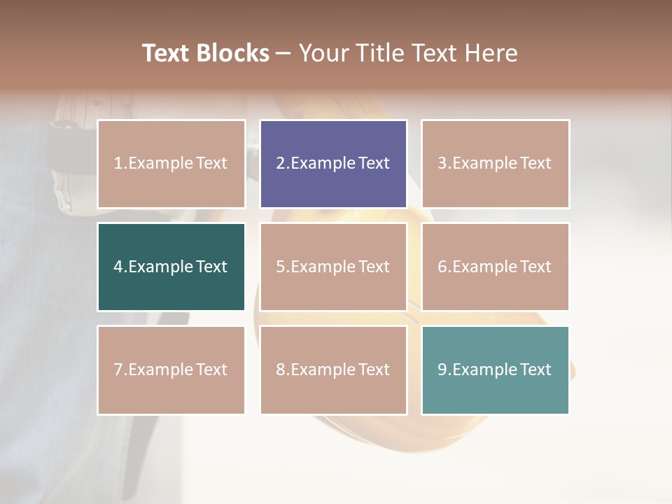 Human Yellow Contractor PowerPoint Template