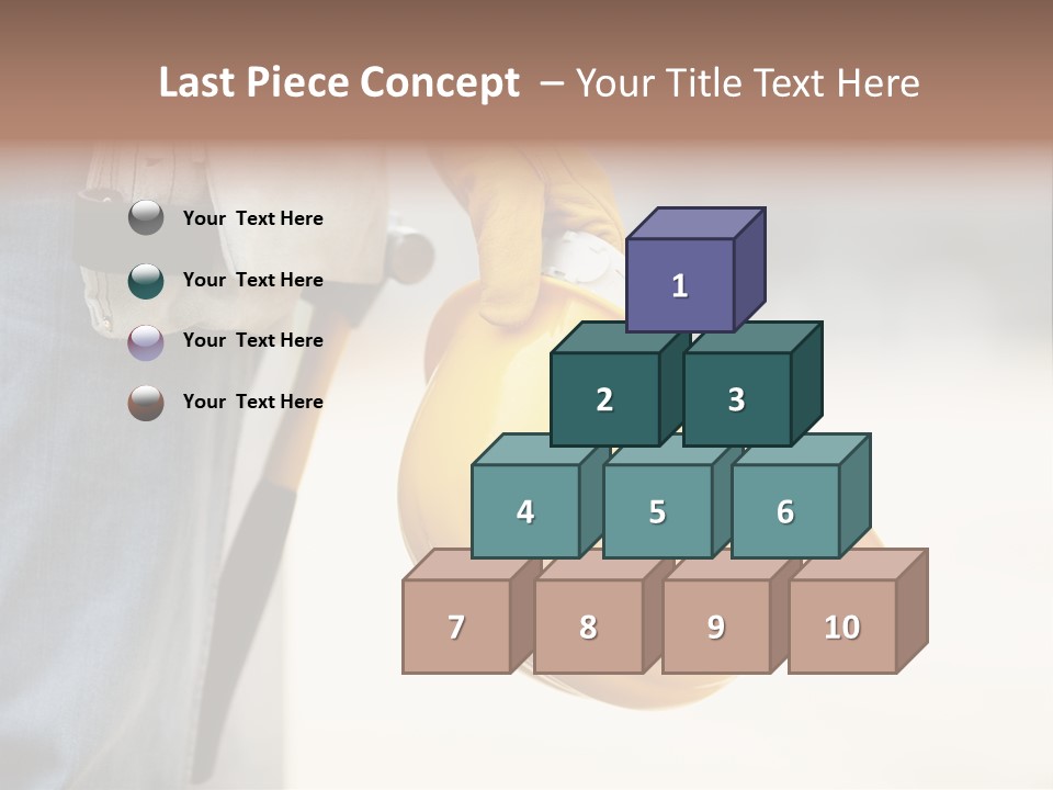 Human Yellow Contractor PowerPoint Template