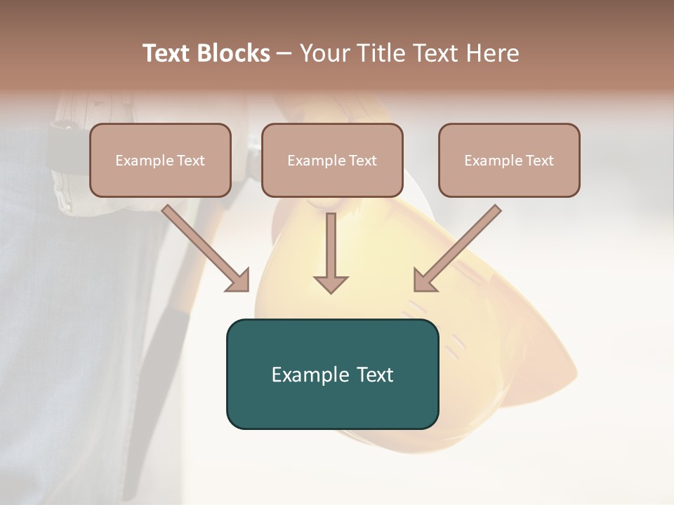 Human Yellow Contractor PowerPoint Template