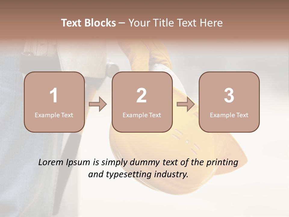 Human Yellow Contractor PowerPoint Template