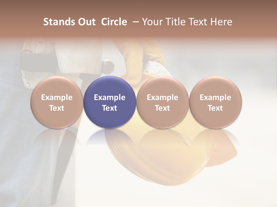 Human Yellow Contractor PowerPoint Template