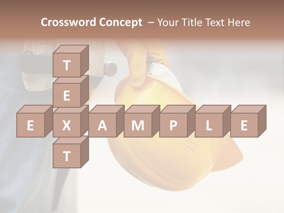 Human Yellow Contractor PowerPoint Template