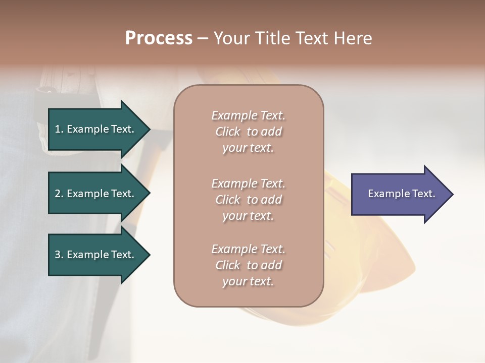 Human Yellow Contractor PowerPoint Template