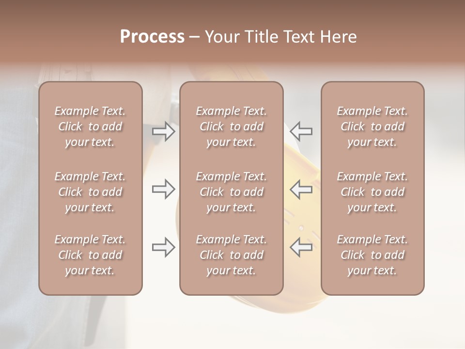 Human Yellow Contractor PowerPoint Template