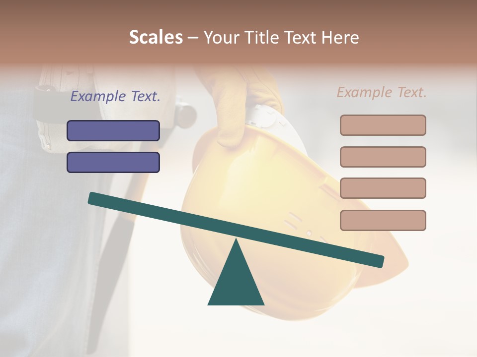 Human Yellow Contractor PowerPoint Template