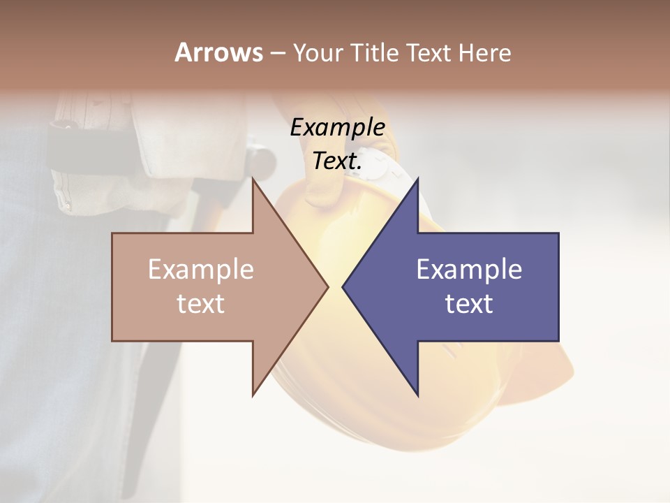 Human Yellow Contractor PowerPoint Template