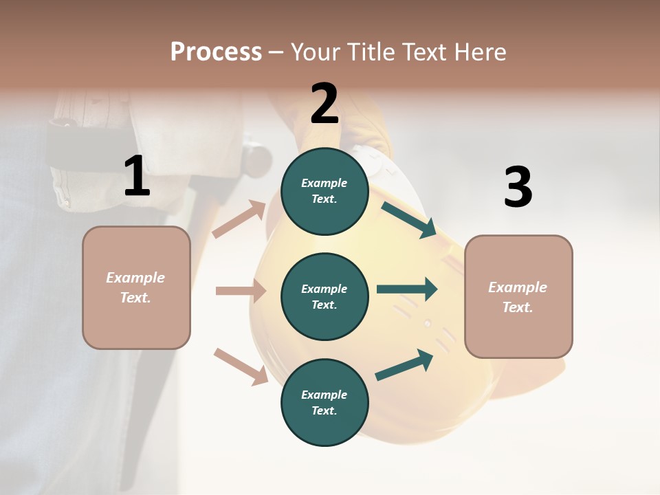 Human Yellow Contractor PowerPoint Template