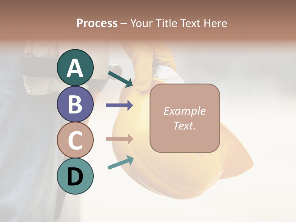 Human Yellow Contractor PowerPoint Template