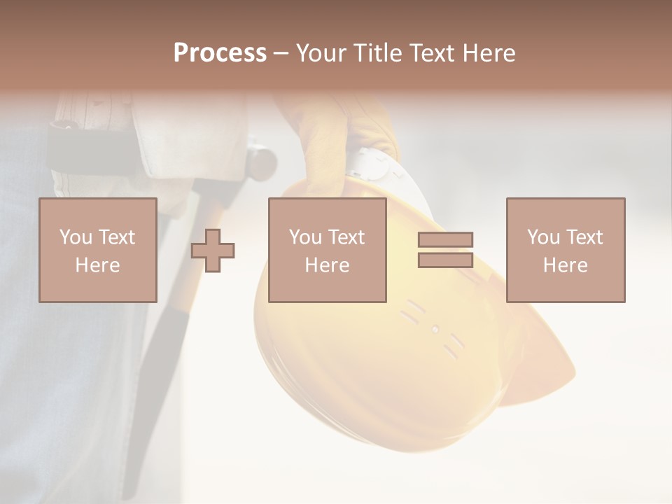 Human Yellow Contractor PowerPoint Template