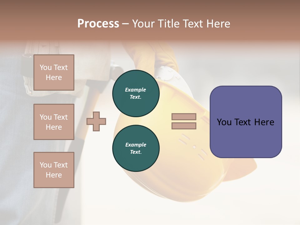 Human Yellow Contractor PowerPoint Template