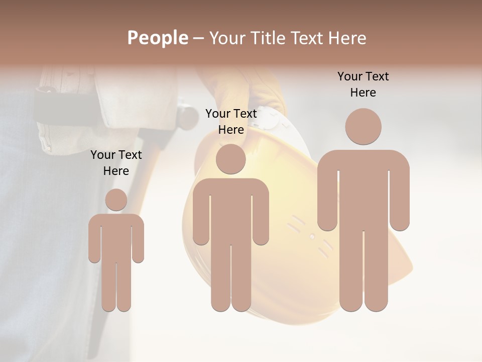 Human Yellow Contractor PowerPoint Template