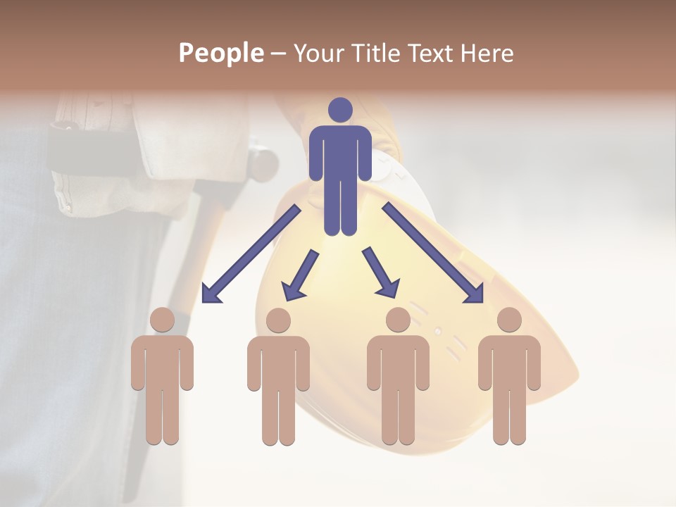 Human Yellow Contractor PowerPoint Template
