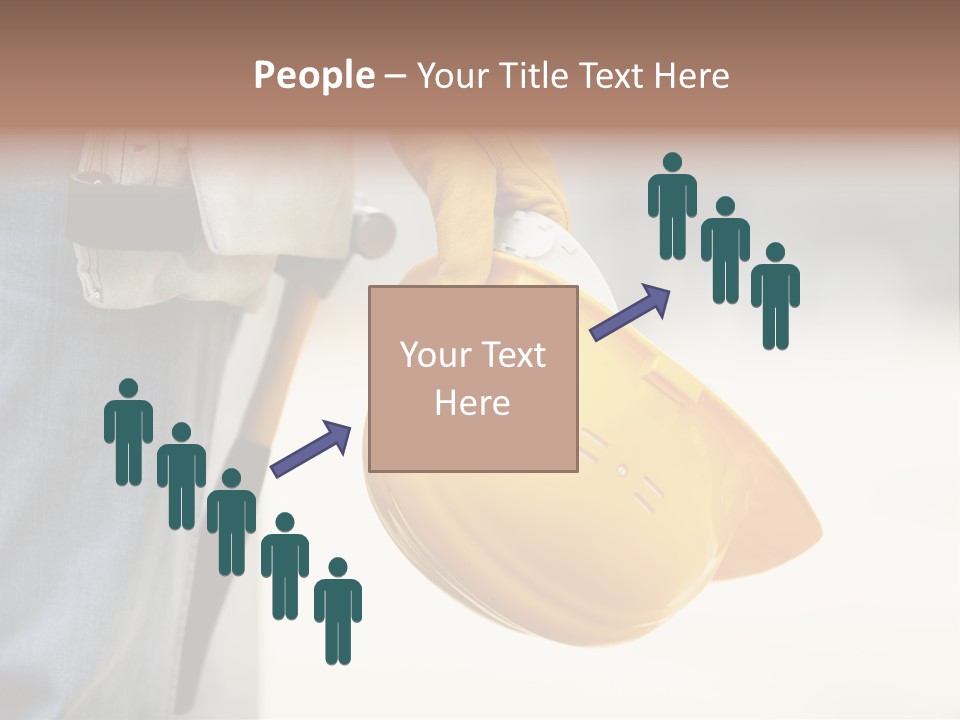 Human Yellow Contractor PowerPoint Template