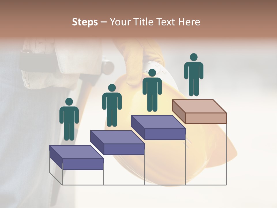 Human Yellow Contractor PowerPoint Template
