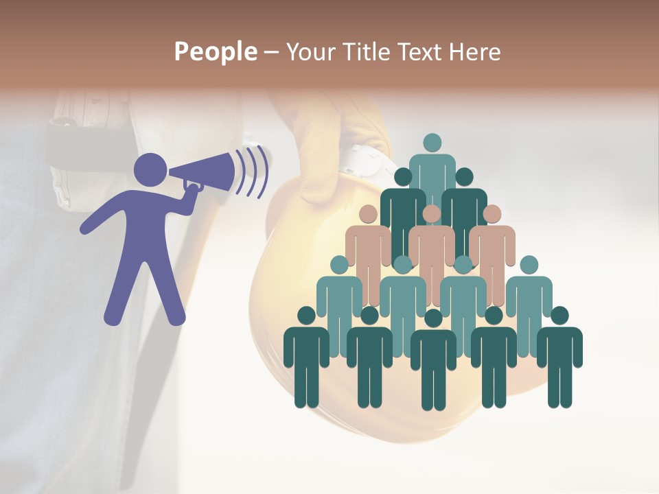 Human Yellow Contractor PowerPoint Template