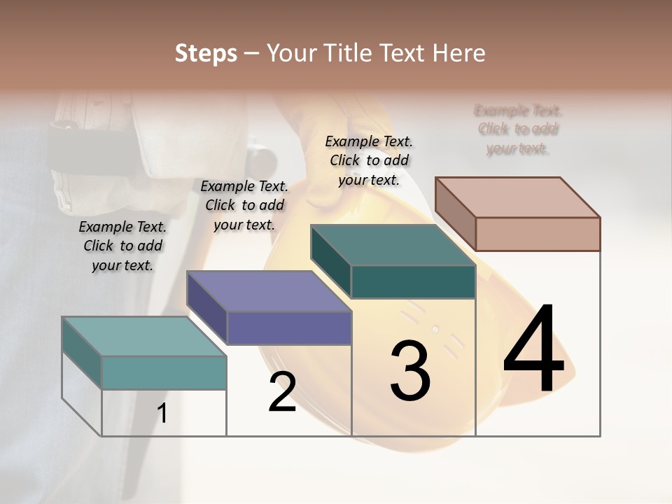 Human Yellow Contractor PowerPoint Template