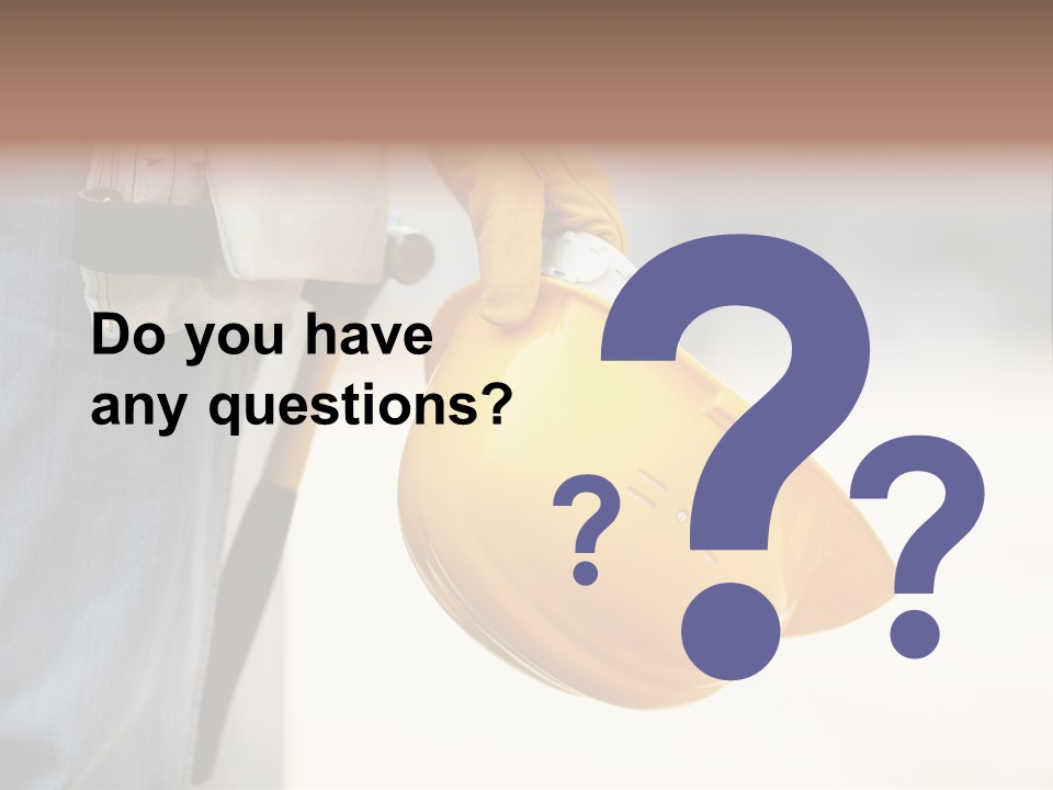 Human Yellow Contractor PowerPoint Template