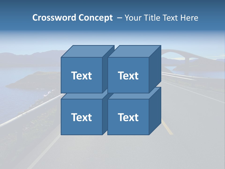 Ecology Ocean Highway PowerPoint Template